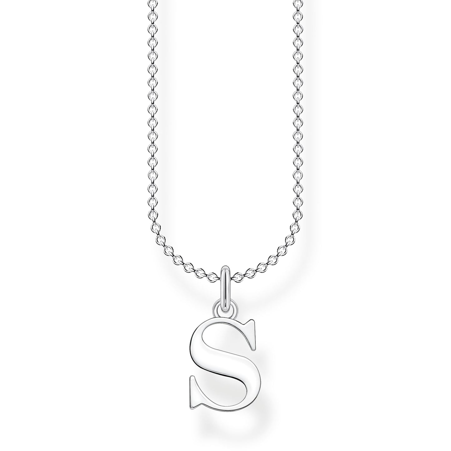 CHARMING COLLECTION LETTER 'S' NECKLACE 38-45CM