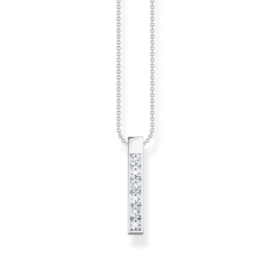 HERITAGE ENGRAVABLE CZ BAR NECKLACE