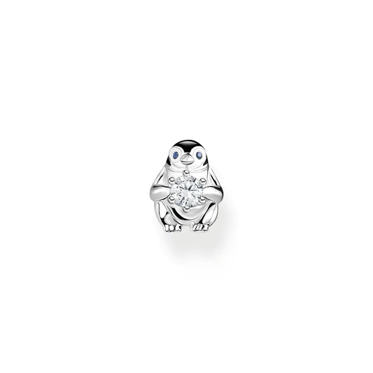 CHARM CLUB SINGLE STUD PENGUIN EARRING