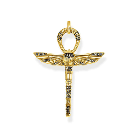 EGYPTIAN CROSS OF LIFE GOLD PENDANT