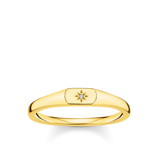 CHARMING COLLECTION MINI CZ SIGNET RING