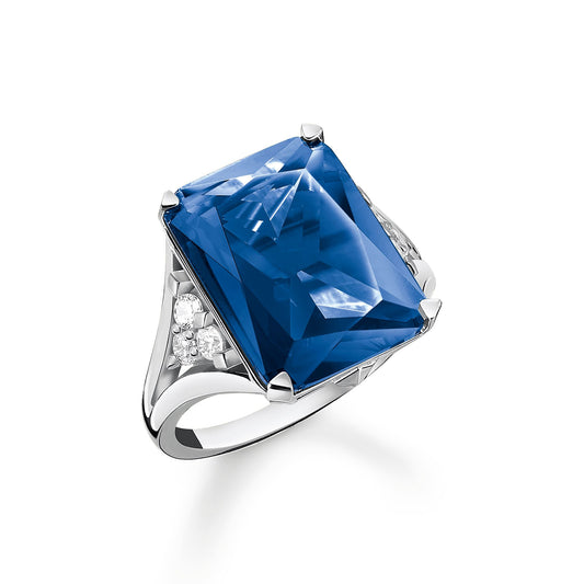 HERITAGE BLUE CZ RING