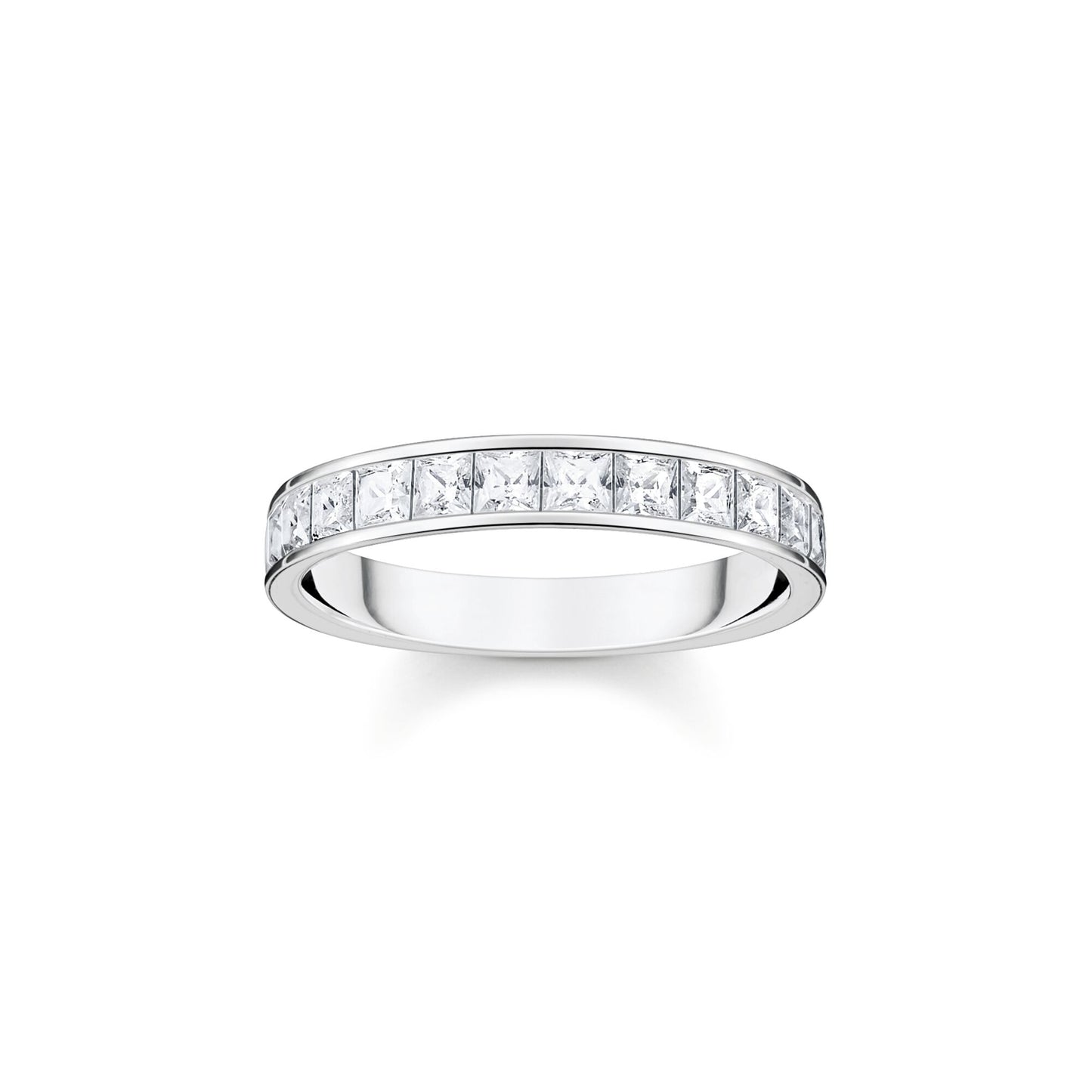 STERLING SILVER HERITAGE CZ BAND