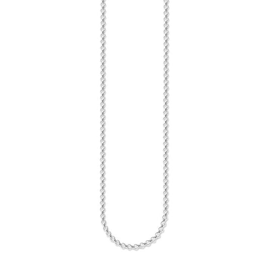 CHARM CLUB STERLING SILVER FINE BELCHER NECKLACE