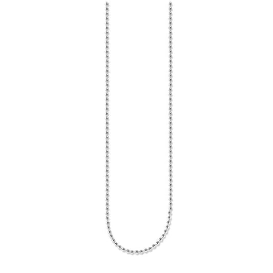 STERLING SILVER FINE BALL CHAIN 80CM