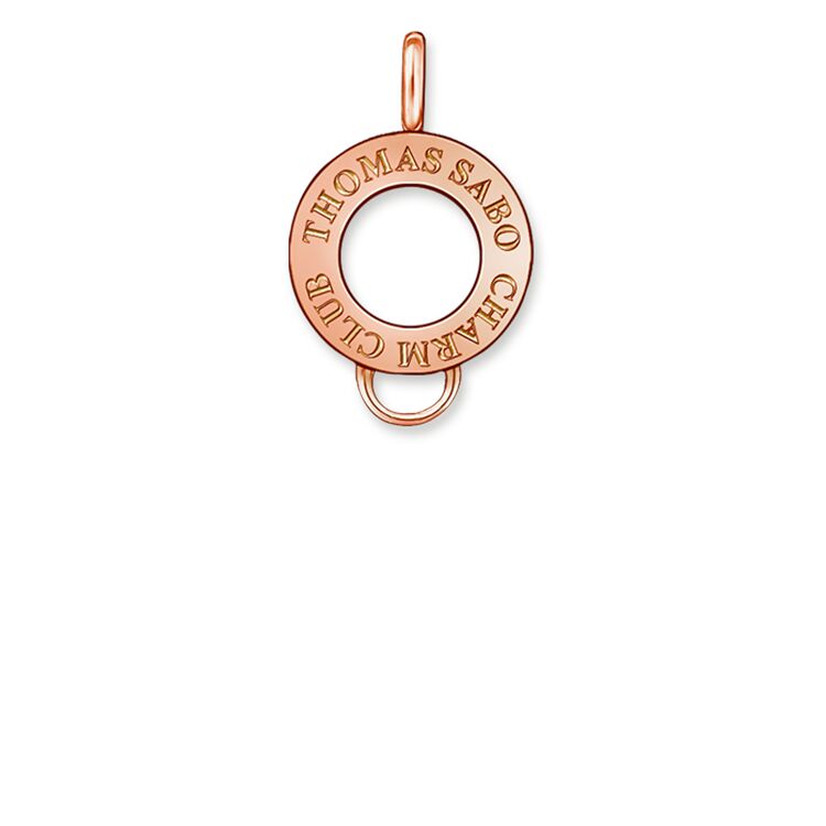 CHARM CLUB STERLING SILVER ROSE GOLD PLATED CARRIER