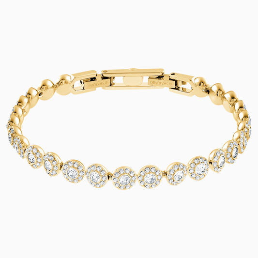 UNA ANGELIC TENNIS BRACELET - WHITE, GOLD