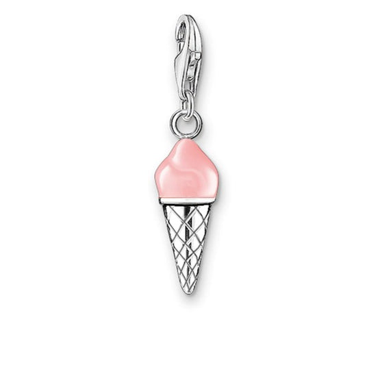 CHARM CLUB PINK ENAMEL ICE CREAM CHARM