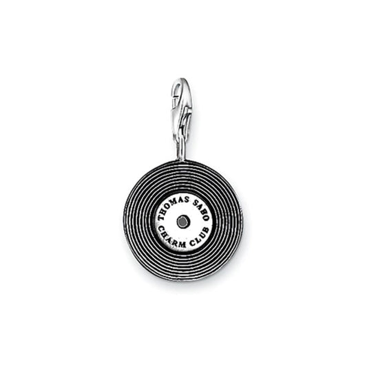 CHARM CLUB STERLING SILVER RECORD CHARM