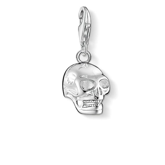 CHARM CLUB STERLING SILVER SKULL CHARM