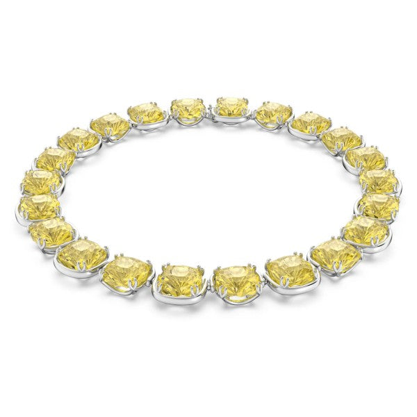HARMONIA CHOKER CUSHION - YELLOW, RHODIUM