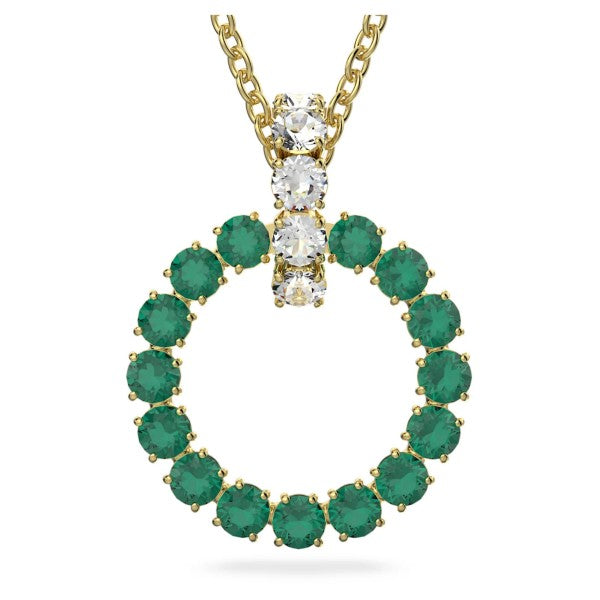 EXALTA PENDANT LONG - GREEN, GOLD