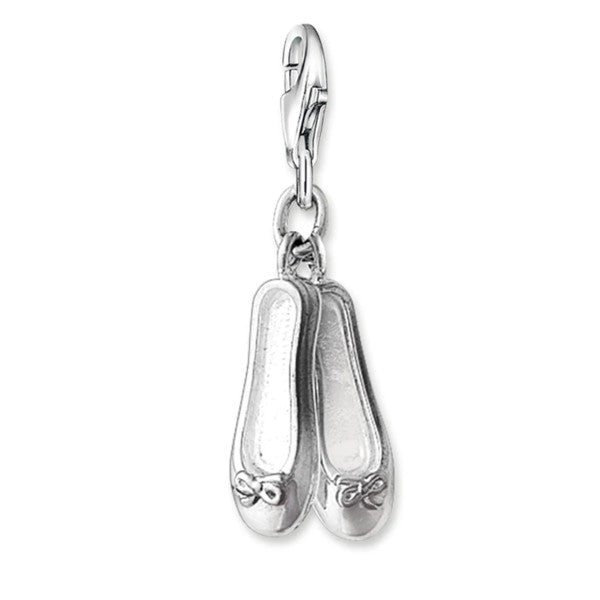CHARM CLUB STERLING SILVER BALLET SHOES CHARM