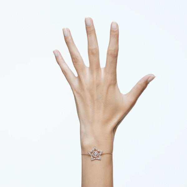 STELLA BRACELET STAR - WHITE, ROSE-GOLD