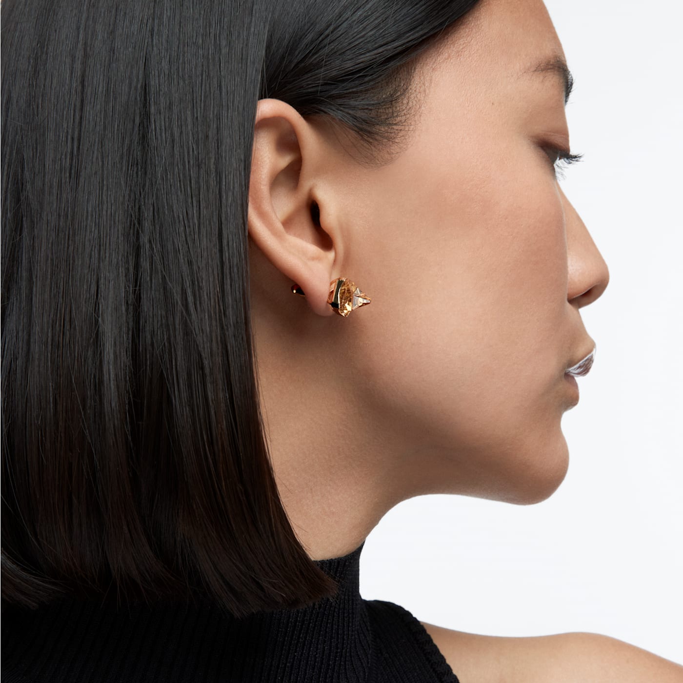 ORTYX STUD EARRINGS - YELLOW, GOLD