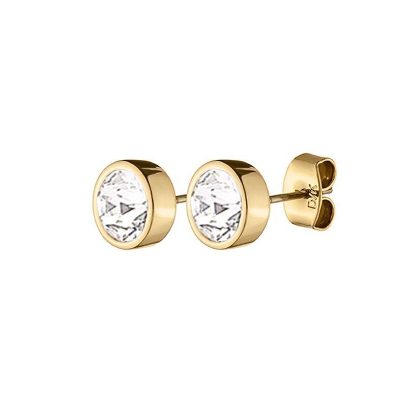 NOBLES SHINY GOLD CRYSTAL EARRINGS