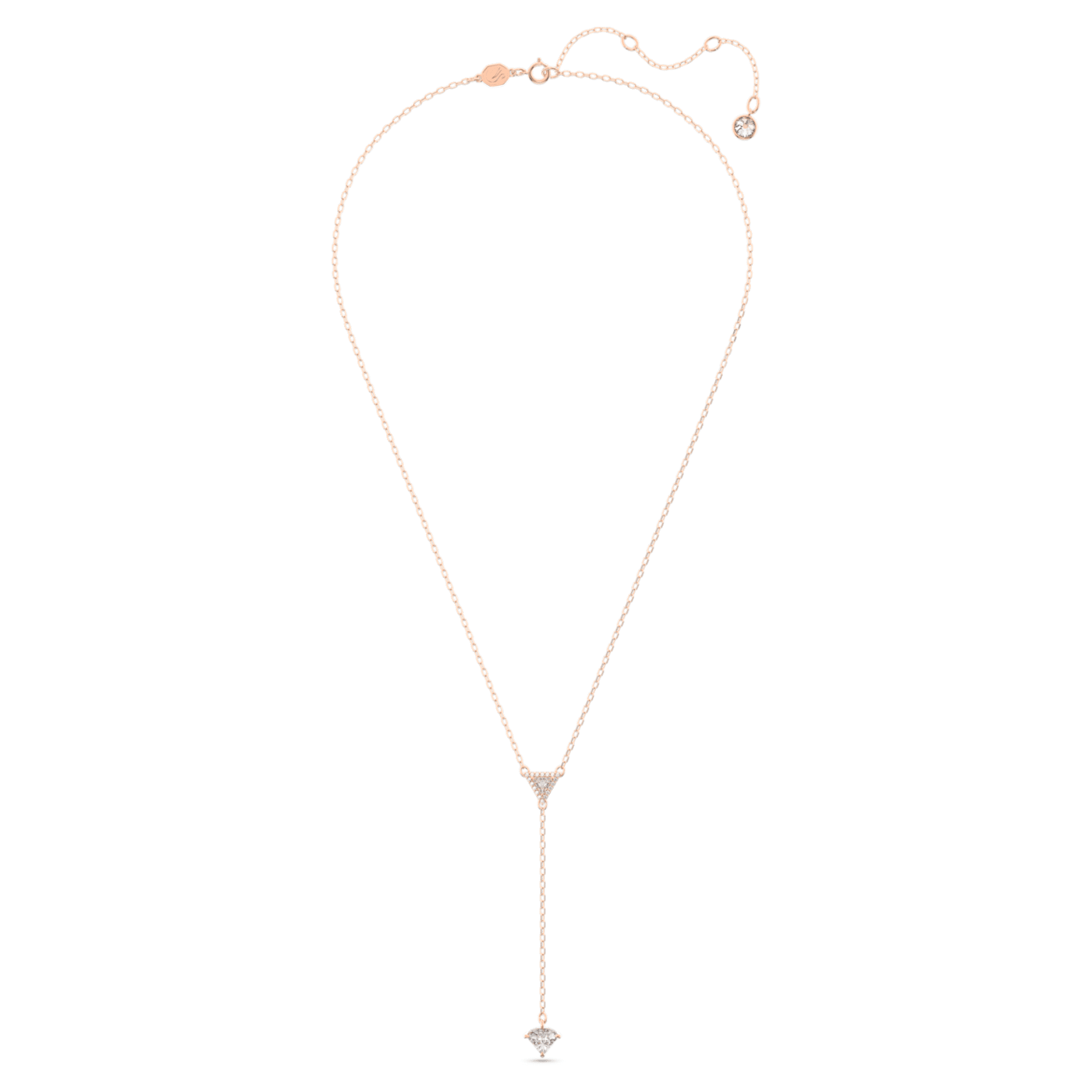 ORTYX Y NECKLACE - WHITE, ROSE-GOLD