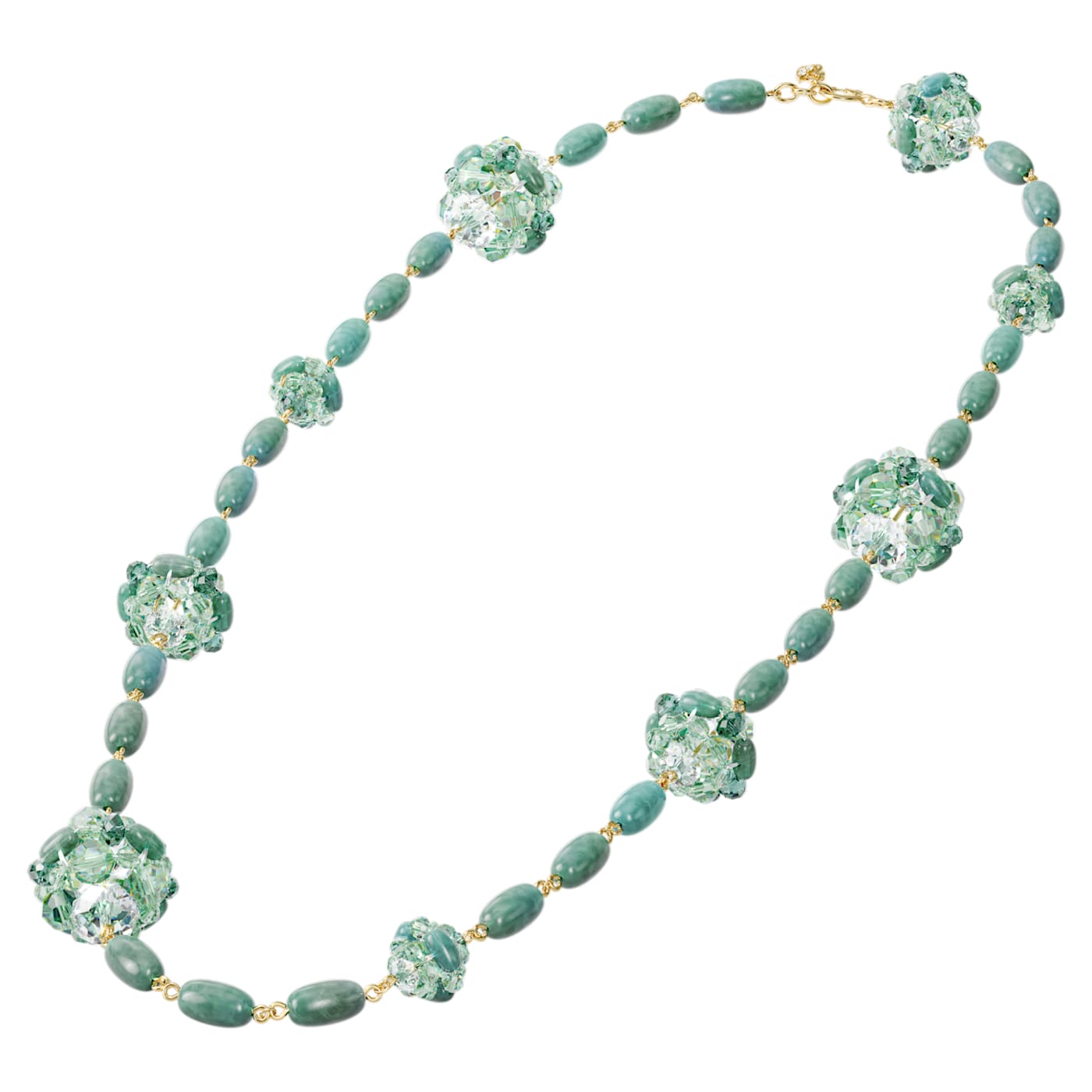 SOMNIA NECKLACE STRAND, GREEN, GOLD-TONE PLATED