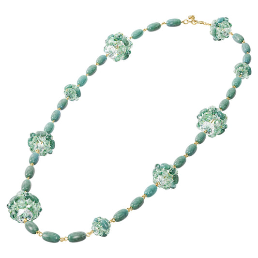 SOMNIA NECKLACE STRAND - GREEN, GOLD