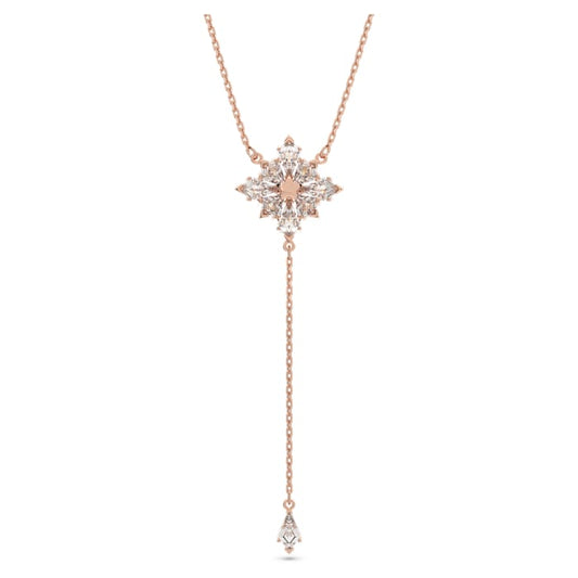 STELLA Y NECKLACE - WHITE, ROSE-GOLD